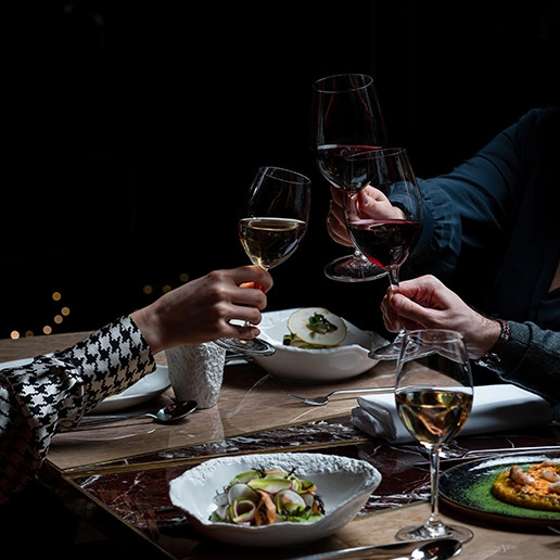 Authentic social moment with other diners at Dans le Noir ? restaurant