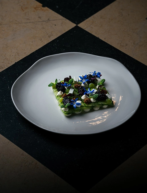 Dish served at Dans le Noir? restaurant